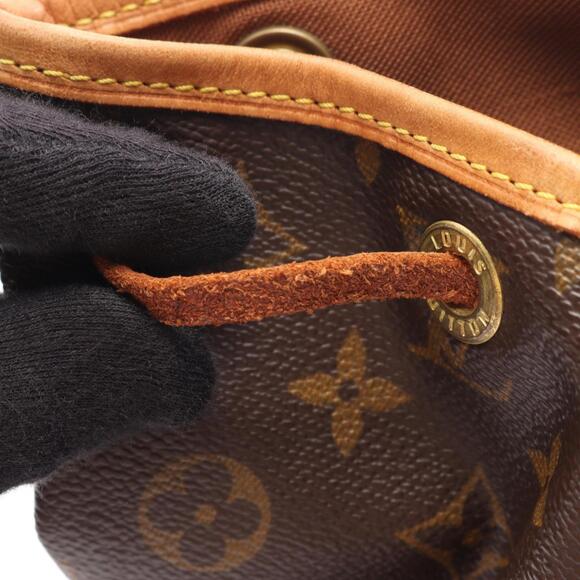 LOUIS VUITTON Brown Monogram Leather Backpack